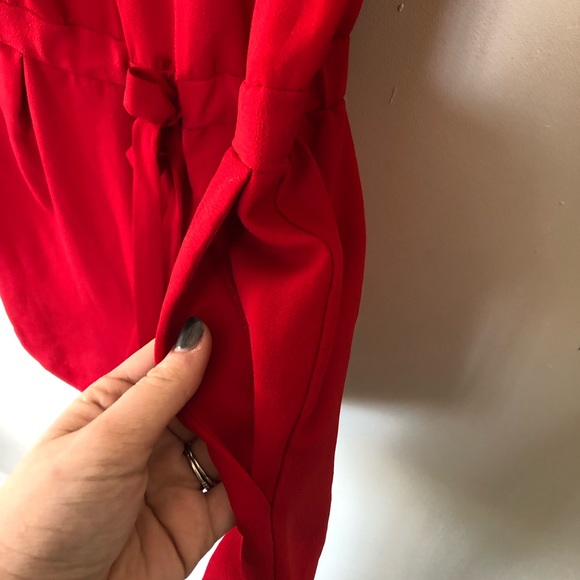 Zara red short romper (one piece) - Picture 4 of 8